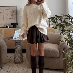 Womens bubble mini skirt